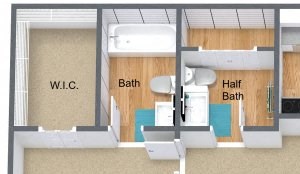 Two bedroom Two car garage